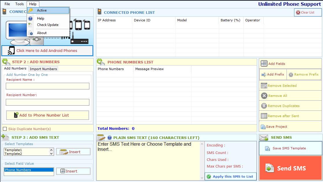 sms sender registration